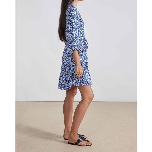 NEW APIECE APART mini mitte dress in piet floral blue - Picture 2 of 5